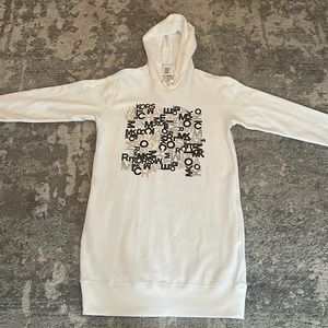 Michael Kors Logo Sweatshirt dress with hood.